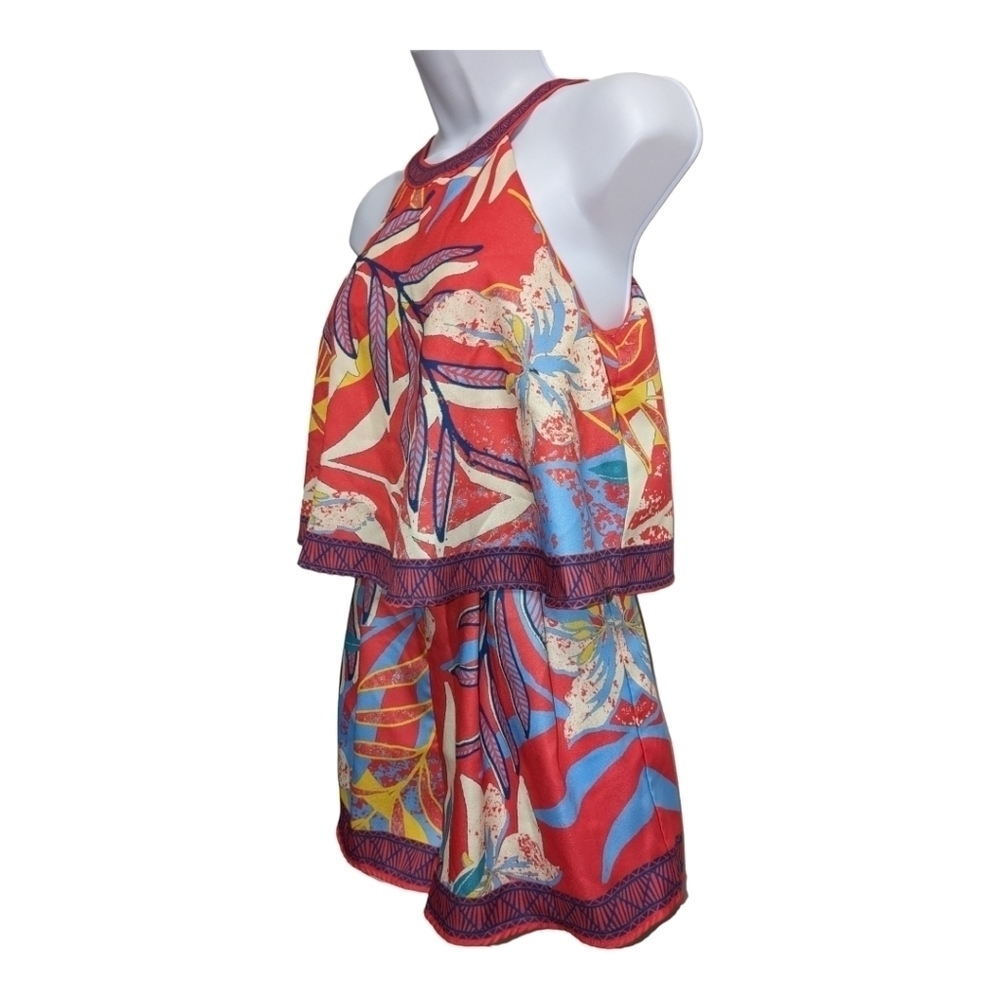 Flying Tomato floral romper one piece halter shorts - Picture 2 of 5